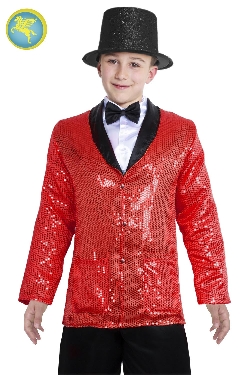 GIACCA PAILLETTES ROSSO